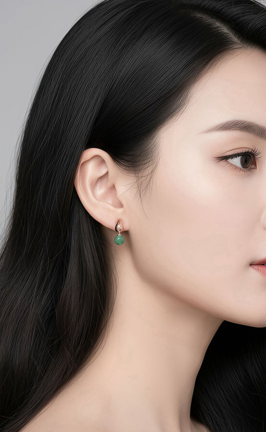Poise by Nature – Balance Jade Drop Ohrringe