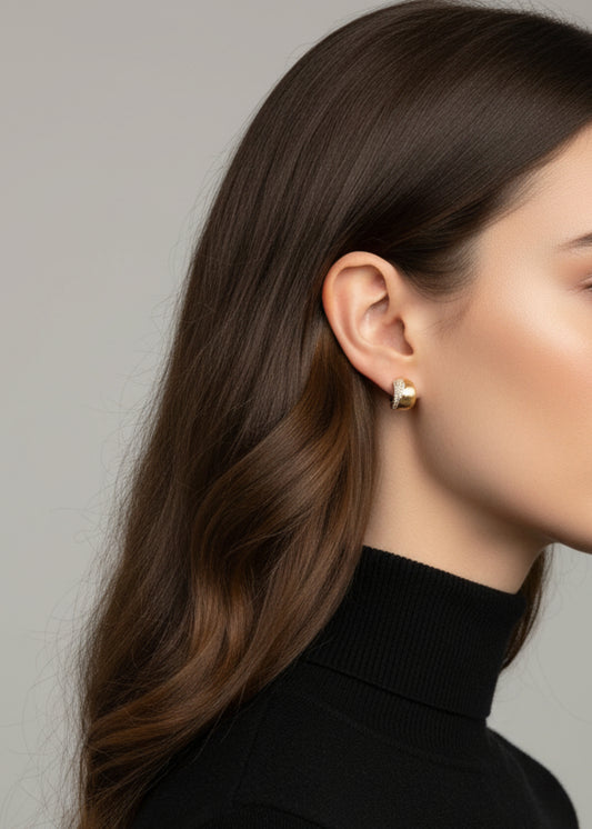 Muse Ohrstecker in Gold