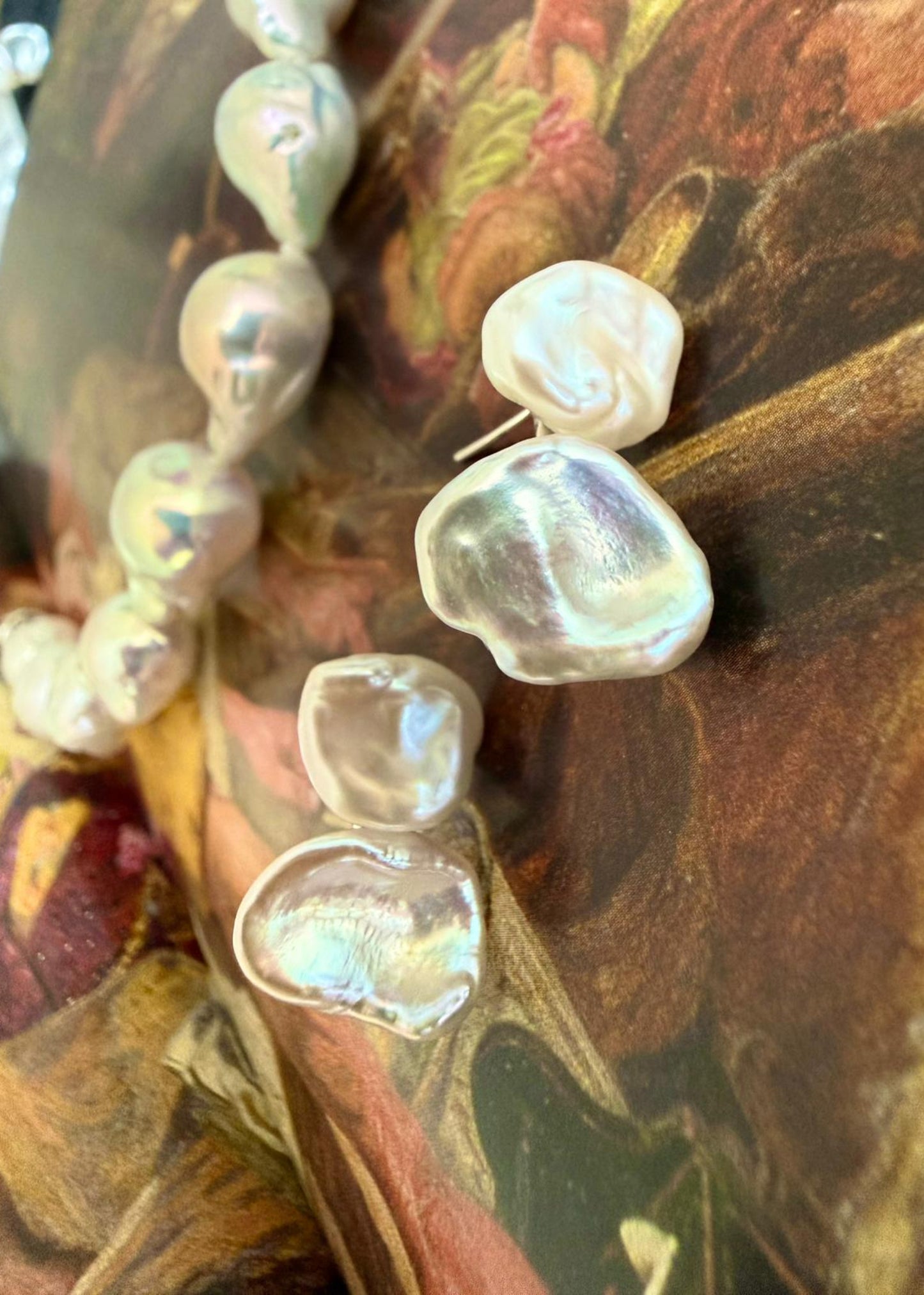 Air Freshwater Keshi Pearl Earrings