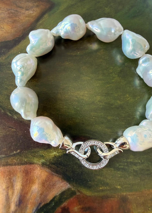 Large Baroque Pearl Bracelet