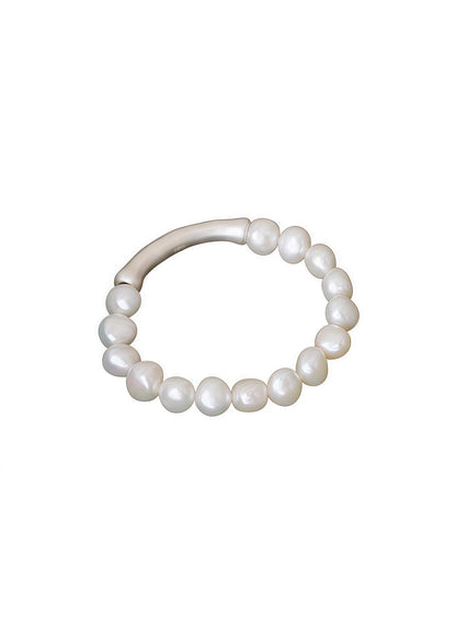 Lunéa Perlenarmband mit silbernen Akzenten