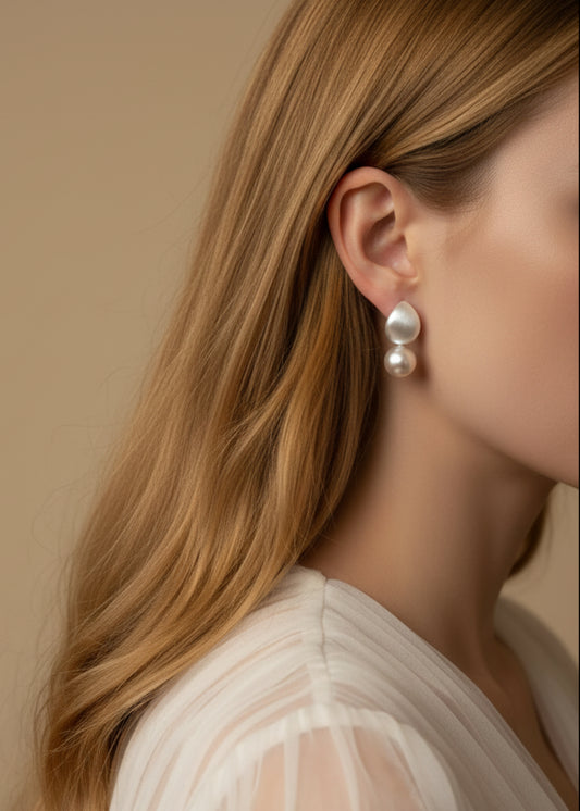 Grace by Nature - Pearl Drop Ohrringe