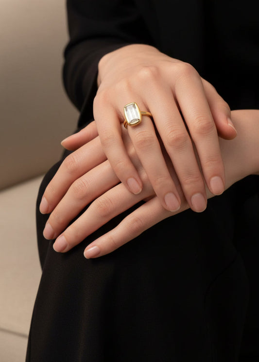 Simply Better Solitaire Statement Ring