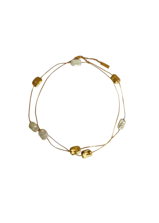 Vale Long Baroque Pearl Statement Halskette