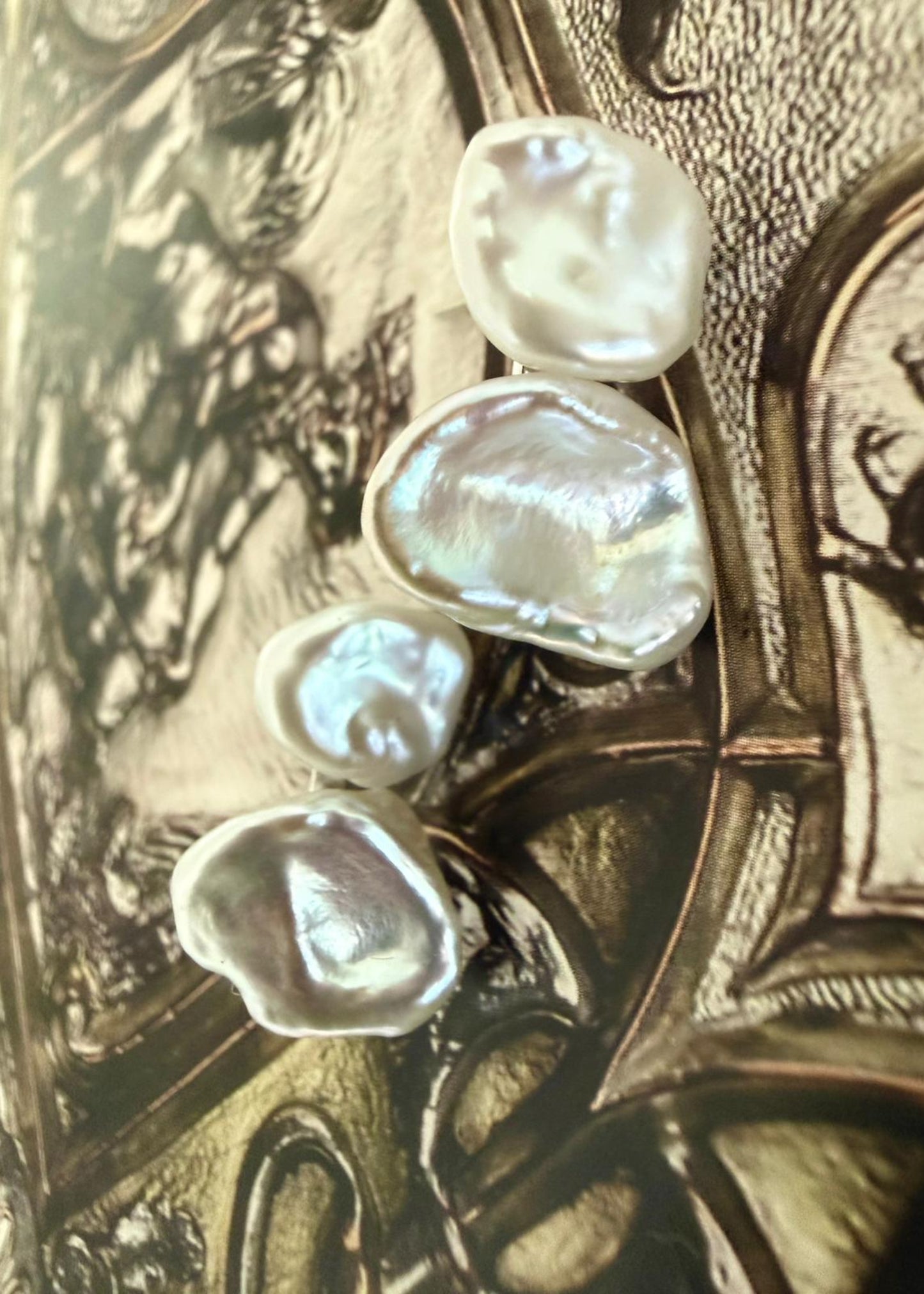 Air Freshwater Keshi Pearl Earrings
