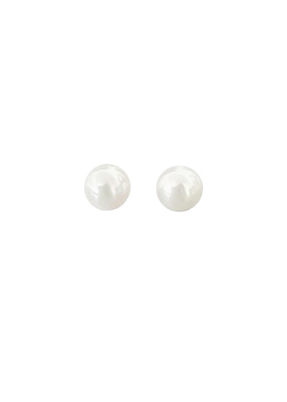Shinier Than Pearl Ohrstecker – Cool White
