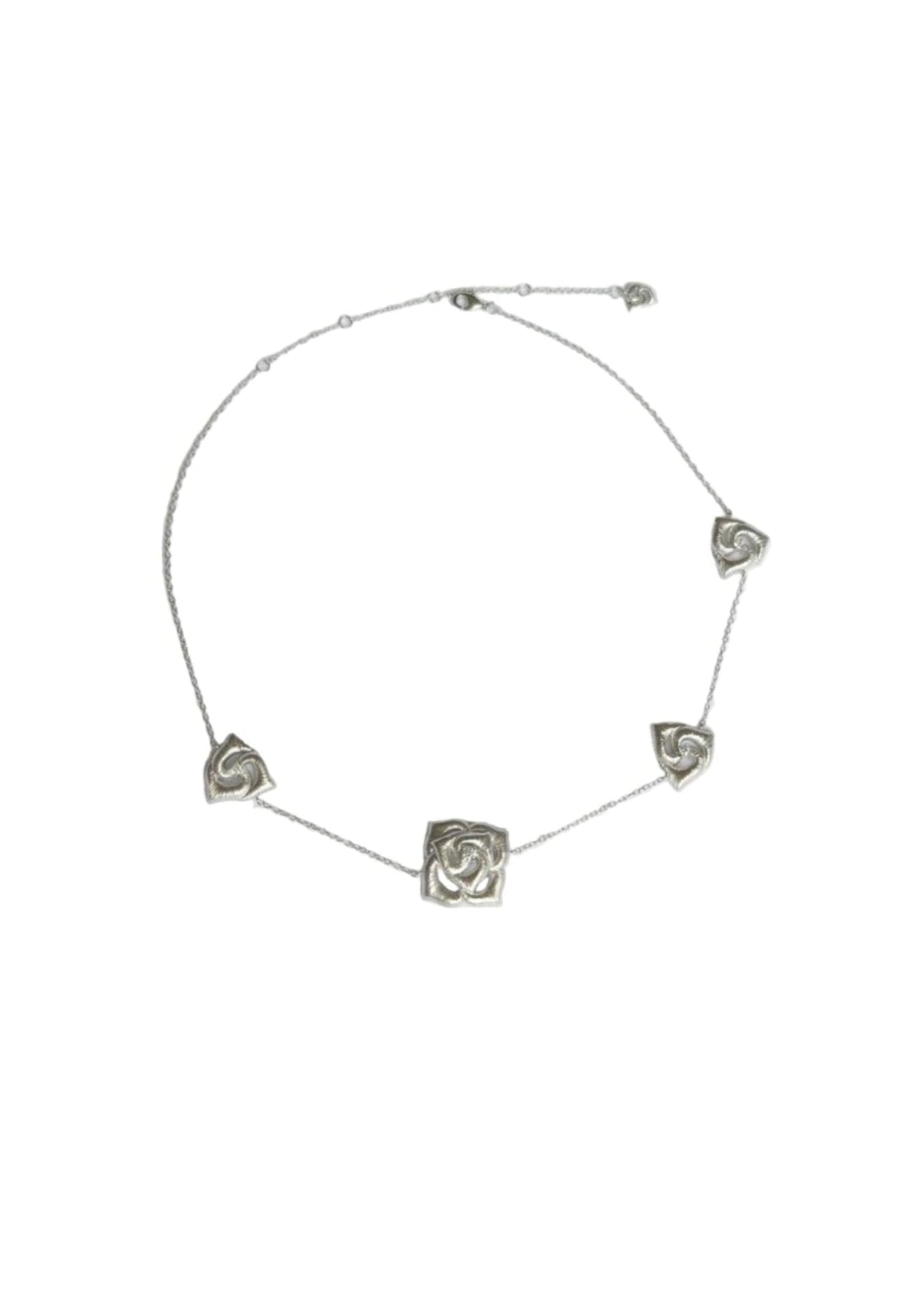 Iron Rose Halskette in Silber