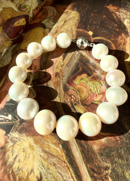 Time - Large Pearl Bracelet