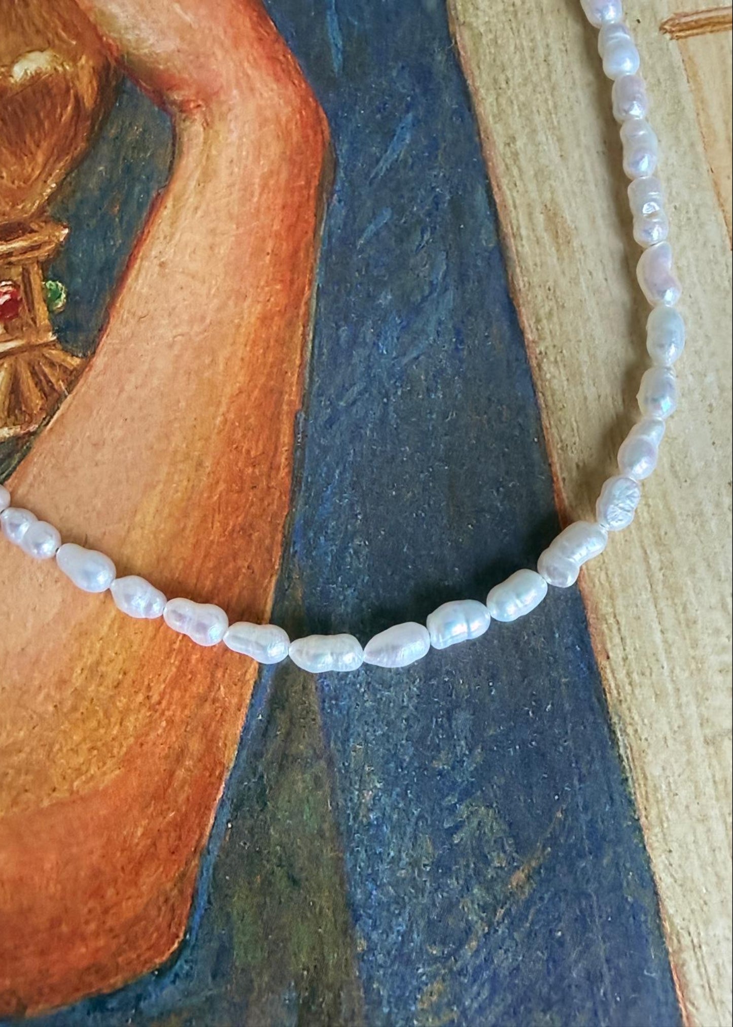 Comet - baroque Pearl Necklace